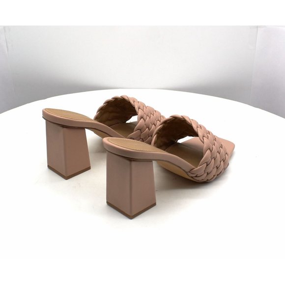 Madden Girl Golden-w Braided Block-Heel Mule Sandals - Picture 4 of 8